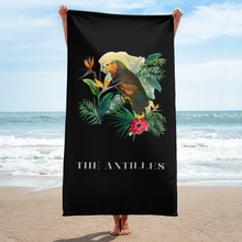 Load image into Gallery viewer, Beach Towel - Vincentian Parrot - Black
