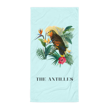 Load image into Gallery viewer, Beach Towel - Vincentian Parrot - Sky Blue
